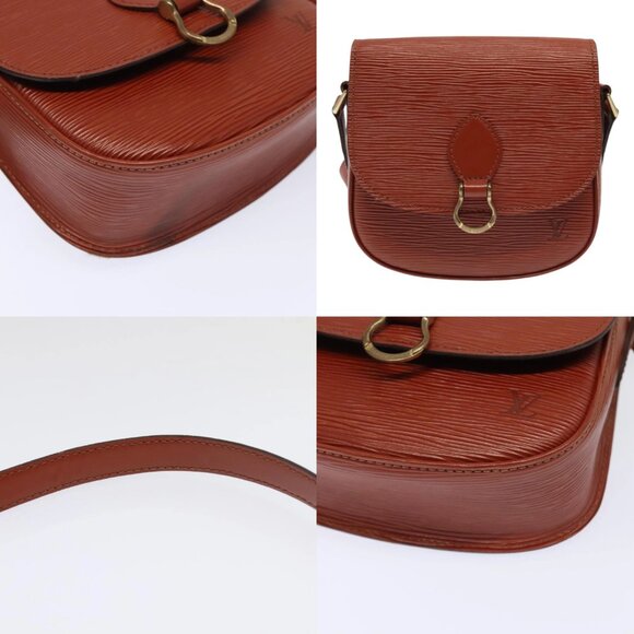 LOUIS VUITTON Epi Saint Cloud PM Shoulder Bag Brown M52213 LV Auth 94852 - Picture 14 of 15